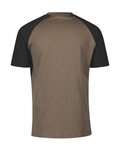 SCOTT Kurzarm Fahrrad-Shirt - ICON RAGLAN SS - Schwarz/Braun