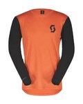 SCOTT Langarm Fahrradtrikot für den Sommer - TRAIL VERTIC LS - Schwarz/Orange