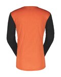 SCOTT Langarm Fahrradtrikot für den Sommer - TRAIL VERTIC LS - Schwarz/Orange