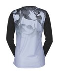 SCOTT Langarm Fahrradtrikot für den Sommer - TRAIL VERTIC LS LADY - Schwarz/Hellblau