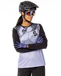 SCOTT Langarm Fahrradtrikot für den Sommer - TRAIL VERTIC LS LADY - Schwarz/Hellblau