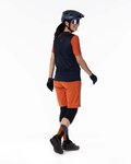 SCOTT Kurzarm Fahrradtrikot - TRAIL VERTIC SS LADY - Blau/Orange