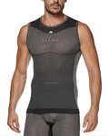SIX2 Ärmelloses Fahrrad-Shirt - SML BT - Schwarz