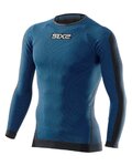 SIX2 Langarm Fahrrad-Shirt - TS2 II - Blau