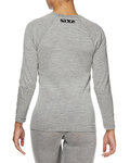 SIX2 Langarm Fahrrad-Shirt - SERAFINO MERINOS - Grau