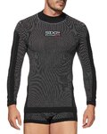 SIX2 Langarm Fahrrad-Shirt - TS3 II - Schwarz