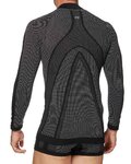 SIX2 Langarm Fahrrad-Shirt - TS3 II - Schwarz