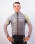SIX2 Winddichte Fahrradjacke - GHOST - Schwarz/Transparent
