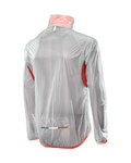 SIX2 Winddichte Fahrradjacke - GHOST - Rot/Transparent