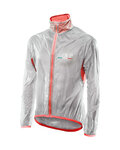 SIX2 Winddichte Fahrradjacke - GHOST - Rot/Transparent