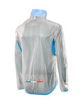 SIX2 Winddichte Fahrradjacke - GHOST - Transparent/Blau
