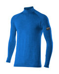 SIX2 Langarm Fahrrad-Shirt - TS3 MERINOS - Blau