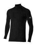 SIX2 Langarm Fahrrad-Shirt - TS3 MERINOS - Schwarz