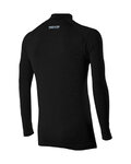 SIX2 Langarm Fahrrad-Shirt - TS3 MERINOS - Schwarz