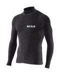 SIX2 Langarm Fahrradtrikot für den Sommer - BIKE4 CHROMO - Schwarz