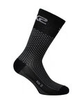 SIX2 Klassische Fahrradsocken - SHORT LOGO - Grau/Schwarz