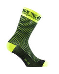 SIX2 Klassische Fahrradsocken - COMP SHO - Gelb/Schwarz