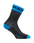 SIX2 Klassische Fahrradsocken - SHORT S - Hellblau/Schwarz