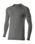 SIX2 Langarm Fahrrad-Shirt - TS2 MERINOS - Grau