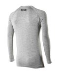 SIX2 Langarm Fahrrad-Shirt - SERAFINO MERINOS - Grau