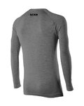 SIX2 Langarm Fahrrad-Shirt - SERAFINO MERINOS - Grau