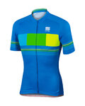 SPORTFUL Kurzarm Fahrradtrikot - STRIPE - Gelb/Blau
