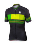 SPORTFUL Kurzarm Fahrradtrikot - STRIPE - Schwarz/Gelb