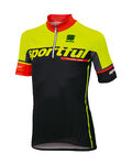 SPORTFUL Kurzarm Fahrradtrikot - SC TEAM KIDS - Gelb/Schwarz
