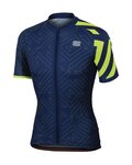 SPORTFUL Kurzarm Fahrradtrikot - PRISM - Blau/Gelb