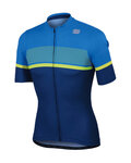 SPORTFUL Kurzarm Fahrradtrikot - FREQUENCE - Blau/Gelb