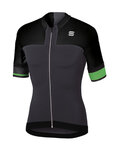 SPORTFUL Kurzarm Fahrradtrikot - STRIKE - Grün/Grau/Schwarz