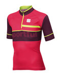 SPORTFUL Kurzarm Fahrradtrikot - SQUADRA CORSE KIDS - bordeaux/Rot/Gelb
