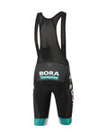 SPORTFUL Kurze Fahrradhose mit Trägern - BORA HANSGROHE 2020 - Schwarz/Grün