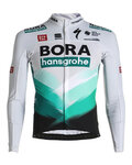 SPORTFUL Langarm Fahrradtrikot für den Winter - BORA 2021 WINTER - Grau/Grün