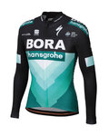 SPORTFUL Langarm Fahrradtrikot für den Winter - BORA 2019 WINTER - Schwarz/Grün