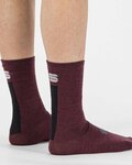SPORTFUL Klassische Fahrradsocken - WOOL WOMAN 16 - bordeaux
