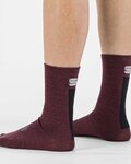 SPORTFUL Klassische Fahrradsocken - WOOL WOMAN 16 - bordeaux