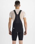 SPORTFUL Kurze Fahrradhose mit Trägern - TOTAL COMFORT - Schwarz