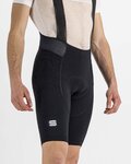 SPORTFUL Kurze Fahrradhose mit Trägern - TOTAL COMFORT - Schwarz