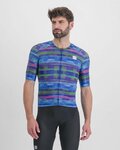 SPORTFUL Kurzarm Fahrradtrikot - GLITCH BOMBER - Blau