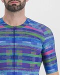 SPORTFUL Kurzarm Fahrradtrikot - GLITCH BOMBER - Blau