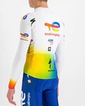 SPORTFUL Langarm Fahrradtrikot für den Winter - TOTAL ENERGIES 2022 - Orange/Weiß/Blau/Gelb