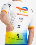 SPORTFUL Kurzarm Fahrradtrikot - TOTAL ENERGIES 2022 - Weiß/Blau/Orange/Gelb