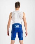 SPORTFUL Kurze Fahrradhose mit Trägern - TOTAL ENERGIES 2022 - Weiß/Blau