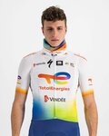 SPORTFUL Fahrrad-Nackenwärmer - TOTAL ENERGIES 2022 - Orange/Weiß/Blau/Gelb