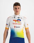SPORTFUL Fahrradweste - TOTAL ENERGIES 2022 - Orange/Blau/Gelb/Weiß