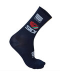 SPORTFUL Klassische Fahrradsocken - BAHRAIN MERIDA 2019 - Blau