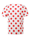 TDF Kurzarm Fahrrad-Shirt - TDF LEADER POIS '21 - Weiß/Rot