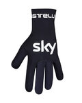 CASTELLI Langfinger-Fahrradhandschuhe - TEAM SKY 2019 DULVIO - Schwarz/Weiß/Blau