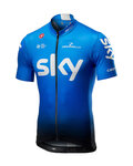 CASTELLI Kurzarm Fahrradtrikot - TEAM SKY FAN 2019 - Weiß/Schwarz/Hellblau